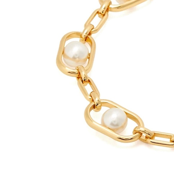 KATE SPADE • Gold Glamorous Strands Pearl Bracelet - Picture 4 of 7